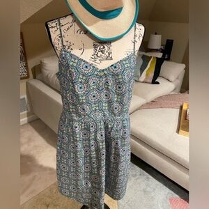 EUC- J. Crew Blue Spaghetti Strap Sundress Mini- Size 14